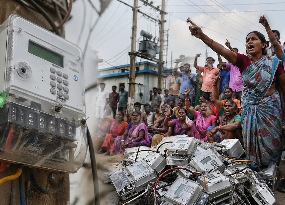 Mass Protests Against Smart Meters and Electricity Privatisation in Rural India
